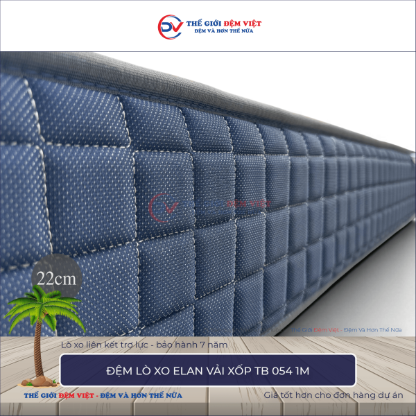 Đệm lò xo Elan TB 054 chần 1M
